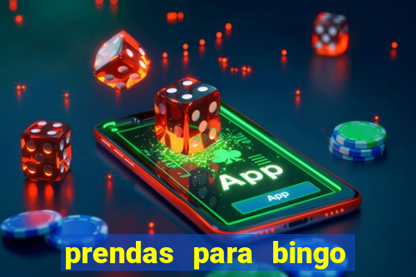 prendas para bingo de natal